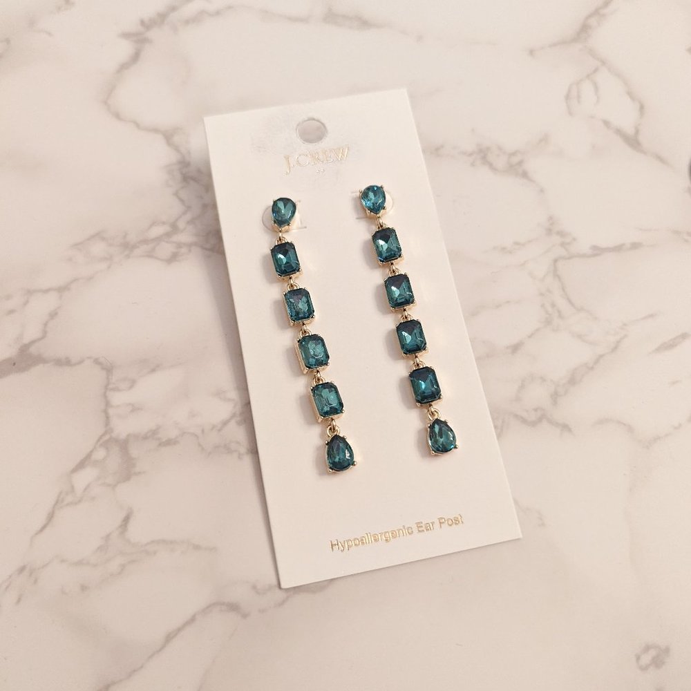 J.Crew Factory Crystal Drop Earrings - Picture 5 of 5